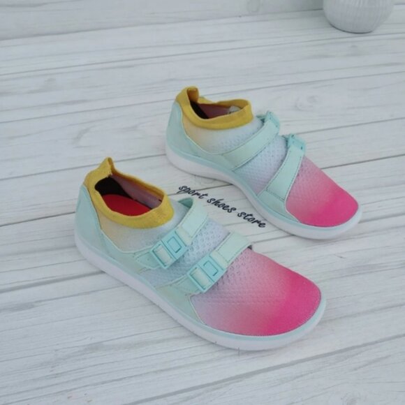 NIKE SOCKRACER FLYKNIT RAINBOW RUNNING SNEAKERS - Picture 4 of 7